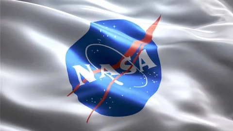 NASA Flag Video stock 235854586
