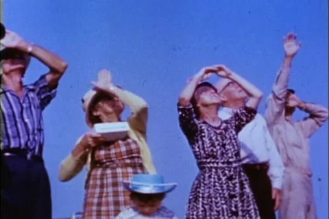 NASA -  Gemini 6 Rocket Launch and crowd reaction 1960s Vidéo 103493084