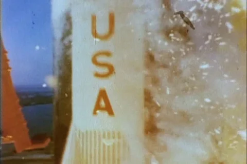 NASA - Gemini Program Dramatic Rocket Launch 1960s Stock Footage 103493560