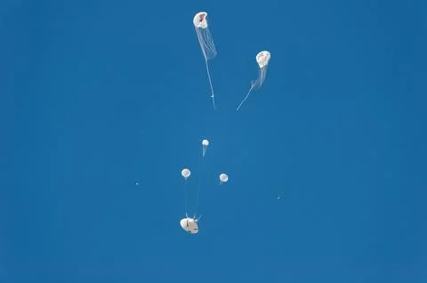 NASA has completes the final test to qualify Orions parachute Stock Photos