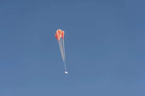 NASA has completes the final test to qualify Orions parachute Stock Photos