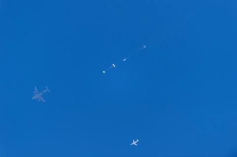 NASA has completes the final test to qualify Orions parachute Foto stock