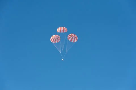 NASA has completes the final test to qualify Orions parachute Stock Photos