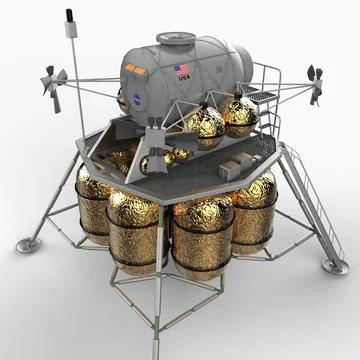 NASA Lunar Surface Access Module 3D Model