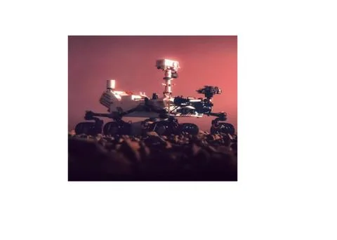 Nasa on Mars Stock Illustration