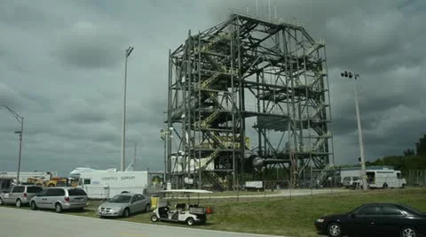 NASA prepares shuttle for final flight Stock Footage 12338665