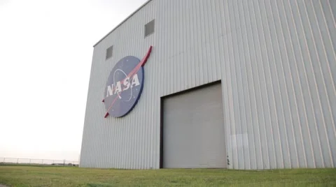 NASA Rocket Warehouse Stock Footage 57309699