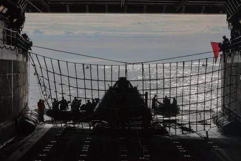 NASA s Ground Systems Development and Operations Program and the U.S. Navy... Foto stock