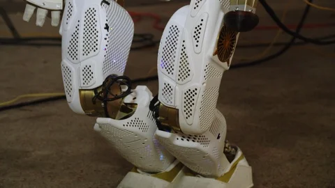 NASA Space Robotic at Space Center Stock Footage 93579134