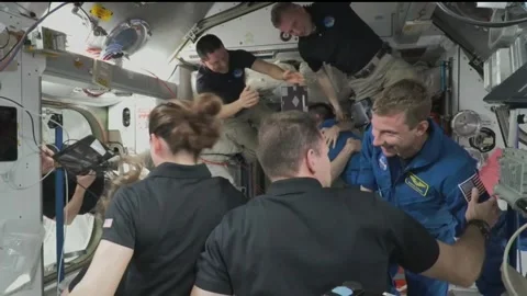 NASA SpaceX Crew-6 Flight Day 2 Highlights- 16 Stock Footage 268429133