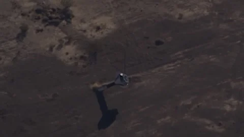 NASA Test of the Boeing Starliner Main Parachute System at Yuma Proving Ground Stock Footage 263036664