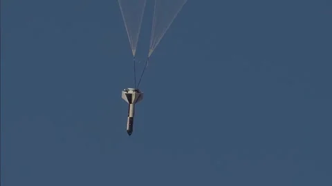 NASA Test of the Boeing Starliner Main Parachute System Video stock 263036706
