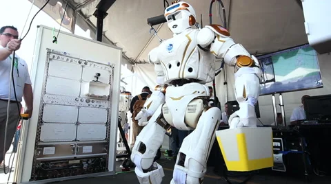 NASA Valkyrie Robot Turning  Video stock 54920230
