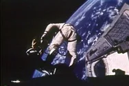 Nasa - Vintage  Archival Astronaut Space Walk Footage Stock Footage