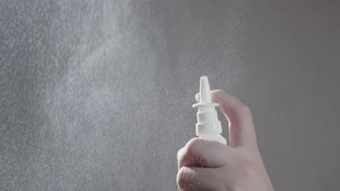 Nasal drops Stock Footage 163364869