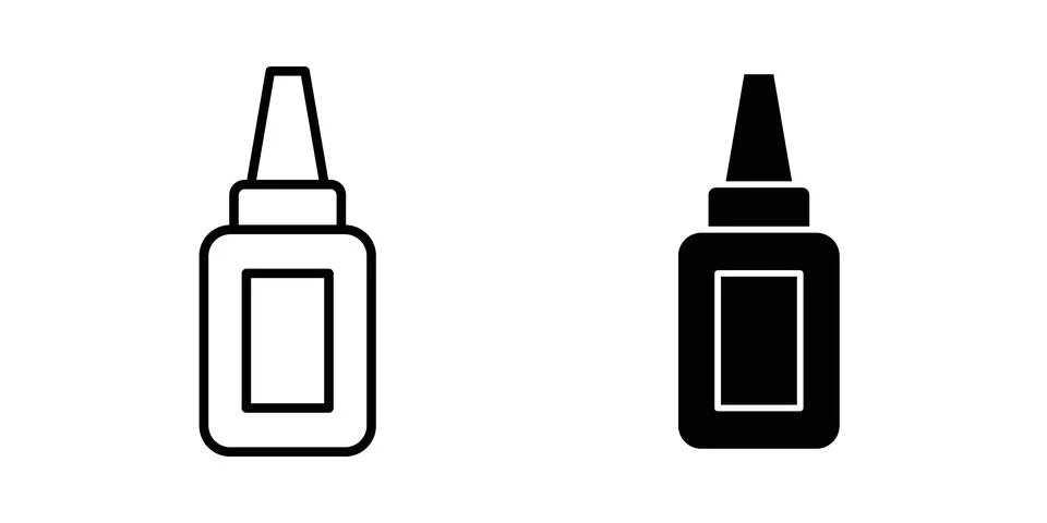 Nasal spray bottle icon vector, illustration icon set Stock Illustration