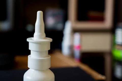 Nasal Spray Bottle. Stock Photos