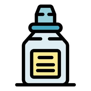 Nasal spray bottle for treating colds and allergies Stock Illustration