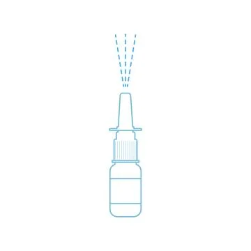 Nasal spray Stock Illustration