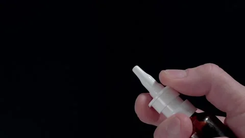 Nasal spray splashes Stock Footage 148823952