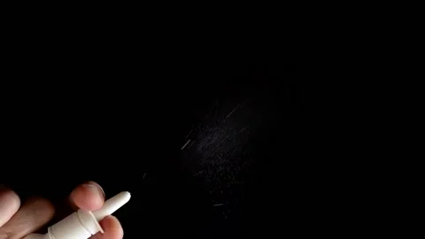 Nasal spray splashes slowmo Stock Footage 148823260