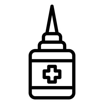 Nasal Spray Vector Icon Design Illustration Illustrazione stock