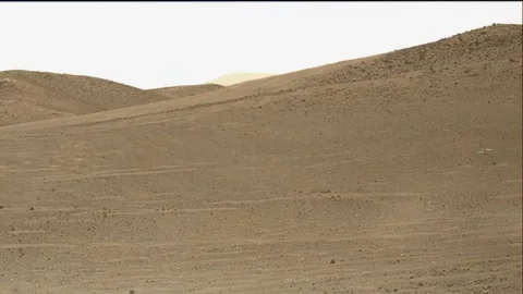 NASA's Ingenuity Helicopter taking off from the planet Mars Stock Footage 288979129