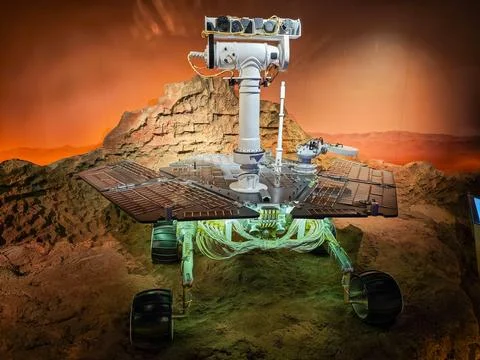 NASA's rover on Mars Stock Photos