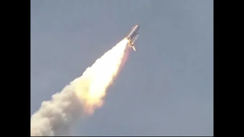 NASA's Space Shuttle Atlantis lift off flight Stock Footage 283460410