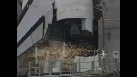 NASA's Space Shuttle Atlantis ready for lift off from Kennedy Space Center Stock Footage 283460440