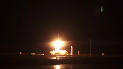 NASA's SpaceX Dragon Crew-8 mission launching on a Falcon 9 rocket Stock Footage 289728780