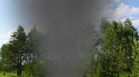 Nascent, arising dust devil 2. Stock Footage 64517856
