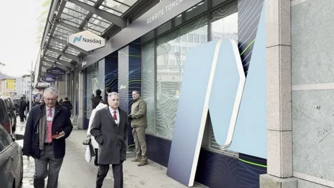 Nasdaq Pavilion during WEF, Davos 2026 Video stock 328009755