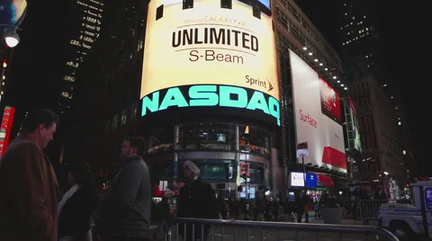 NASDAQ TIME SQUARE Stock Footage 65709585