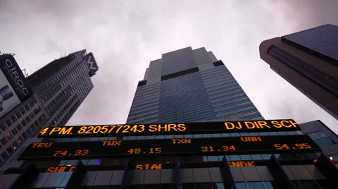NASDC Sign Time Lapse Stock Footage 56878358