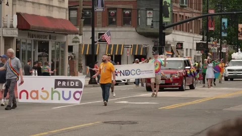 Nashua Pride Parade Front Video stock 244552015