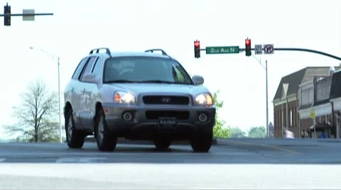 Nashviille 2nd Ave. time lapse cars driving by. Stock Footage 9024183