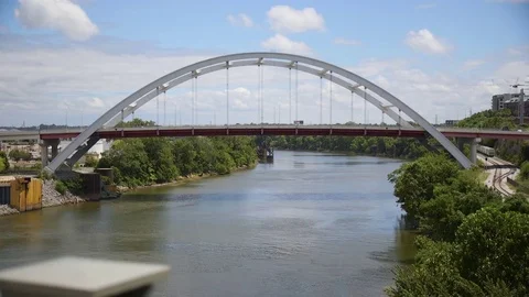 Nashville Bridge Stock Footage 70901176