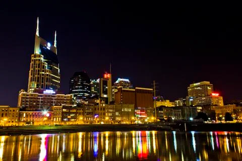 Nashville City from River 写真素材