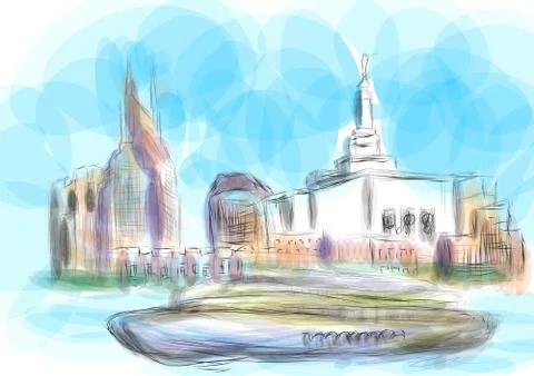Nashville Stock Illustration