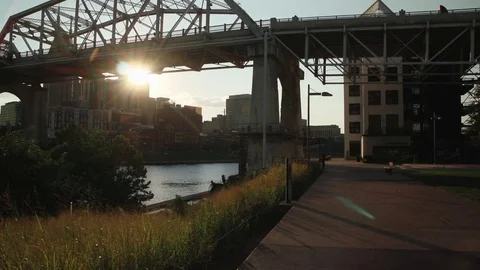 Nashville Skyline Sunset 스톡 동영상 82488894