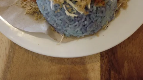 Nasi Kerabu Stock Footage 104538165