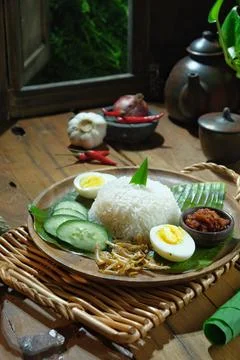 Nasi Lemak Foto stock