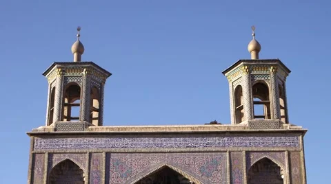 Nasir al-Mulk Mosque, Masjed-e Naseer ol Molk in Shiraz, Iran. 動画素材 46777542