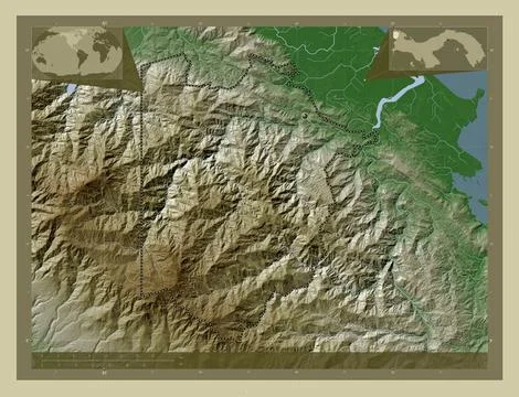 Naso Tjer Di Comarca, Panama. Wiki. Capital Stock Illustration
