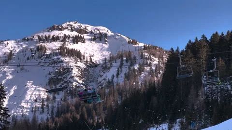 Nassfeld Austria Skiing Stock Footage 232235846