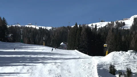 Nassfeld Austria Skiing Stock Footage 232237463