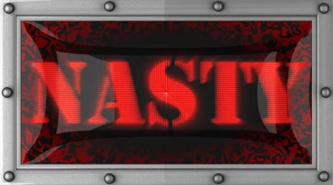 Nasty on led Stock Footage 8753498