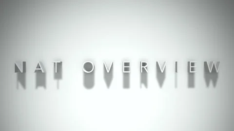 nat overview 3D title animation white te... | Stock Video | Pond5