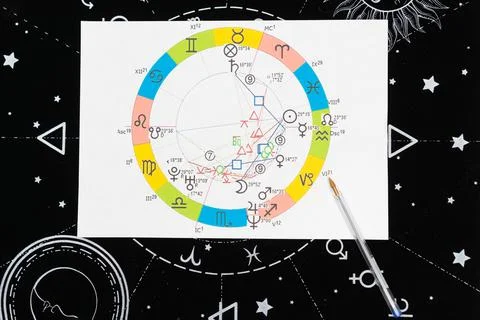 Natal chart Fotos Stock